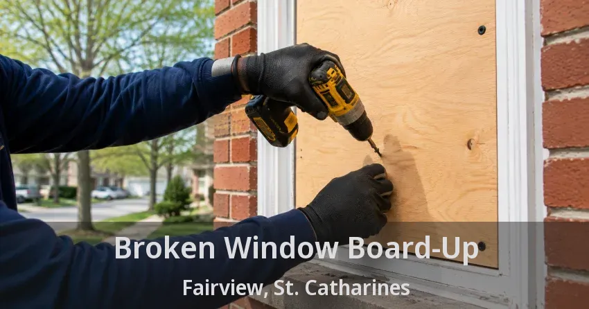 Broken Window Board-Up Fairview, St. Catharines - ON