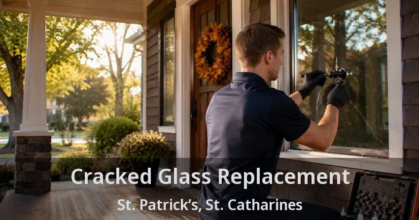 Cracked Glass Replacement St. Patrick’s, St. Catharines - ON