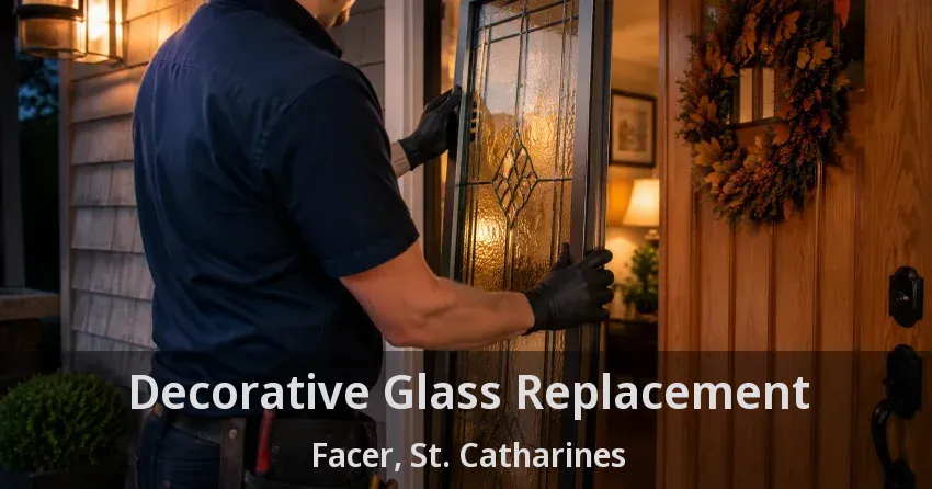 Decorative Glass Replacement Facer, St. Catharines - ON