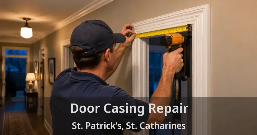 Door Casing Repair St. Patrick’s, St. Catharines - ON