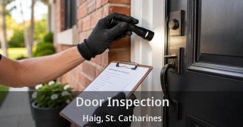 Door Inspection Haig, St. Catharines - ON