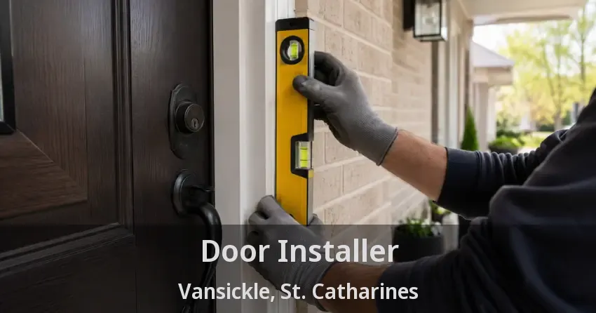 Door Installer Vansickle, St. Catharines - ON