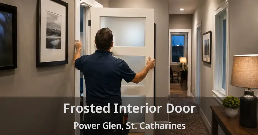 Frosted Interior Door Power Glen, St. Catharines - ON