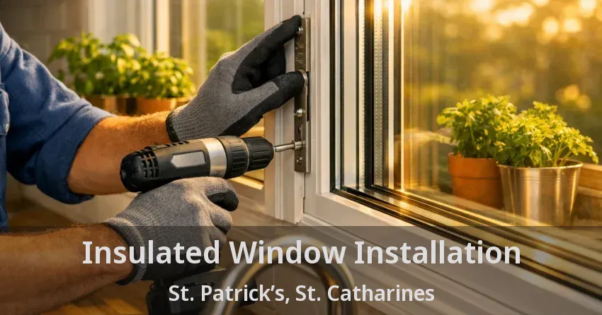 Insulated Window Installation St. Patrick’s, St. Catharines - ON