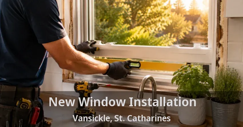 New Window Installation Vansickle, St. Catharines - ON