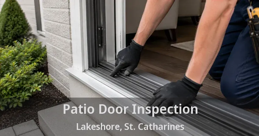 Patio Door Inspection Lakeshore, St. Catharines - ON