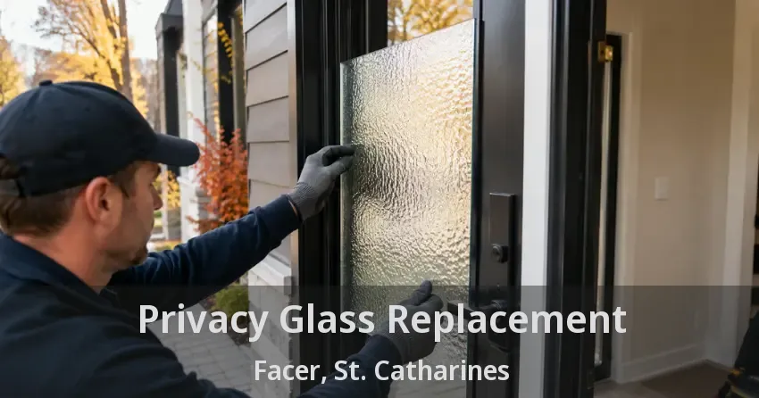 Privacy Glass Replacement Facer, St. Catharines - ON