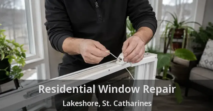Residential Window Repair Lakeshore, St. Catharines - ON
