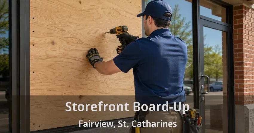 Storefront Board-Up Fairview, St. Catharines - ON