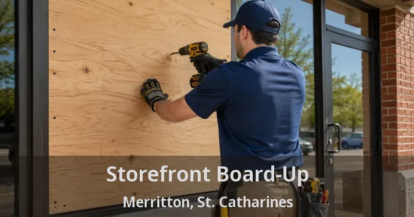 Storefront Board-Up Merritton, St. Catharines - ON