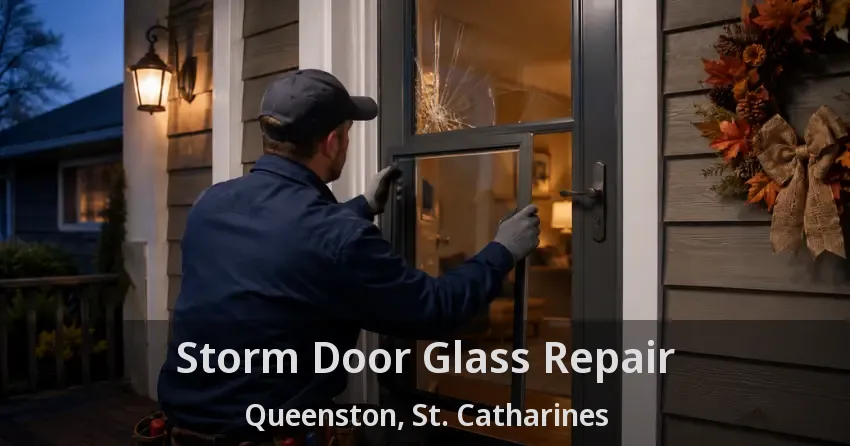 Storm Door Glass Repair Queenston, St. Catharines - ON