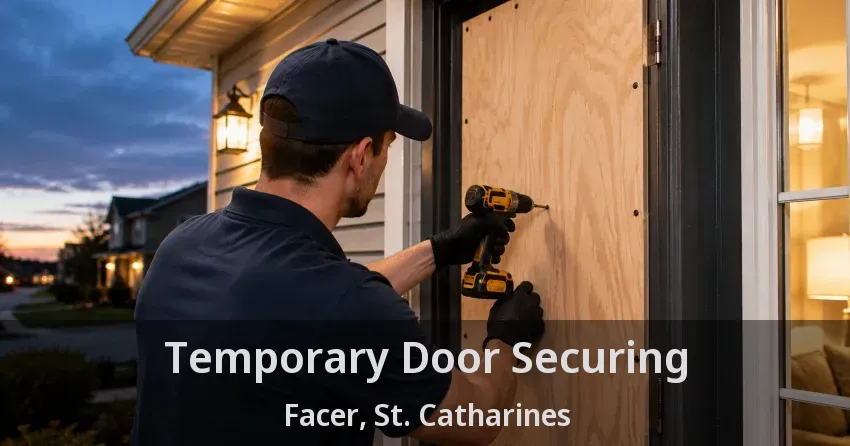 Temporary Door Securing Facer, St. Catharines - ON