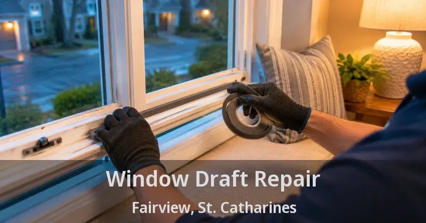 Window Draft Repair Fairview, St. Catharines - ON