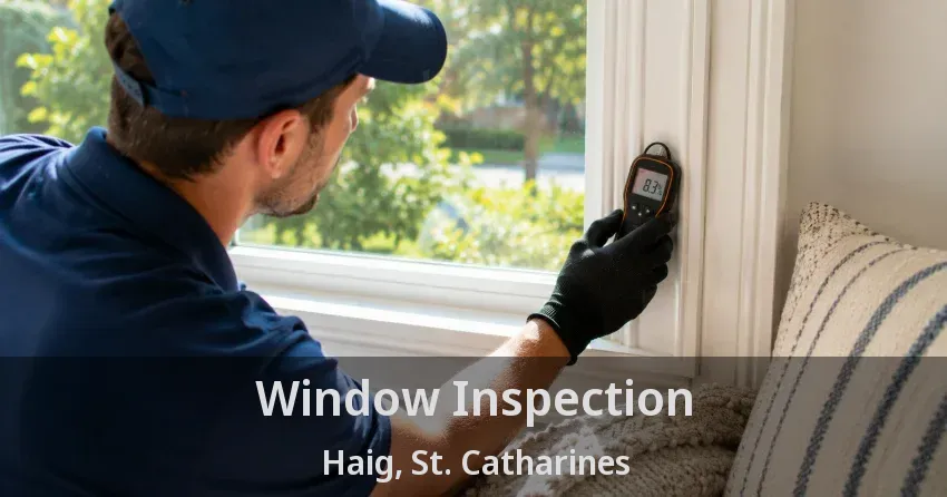 Window Inspection Haig, St. Catharines - ON
