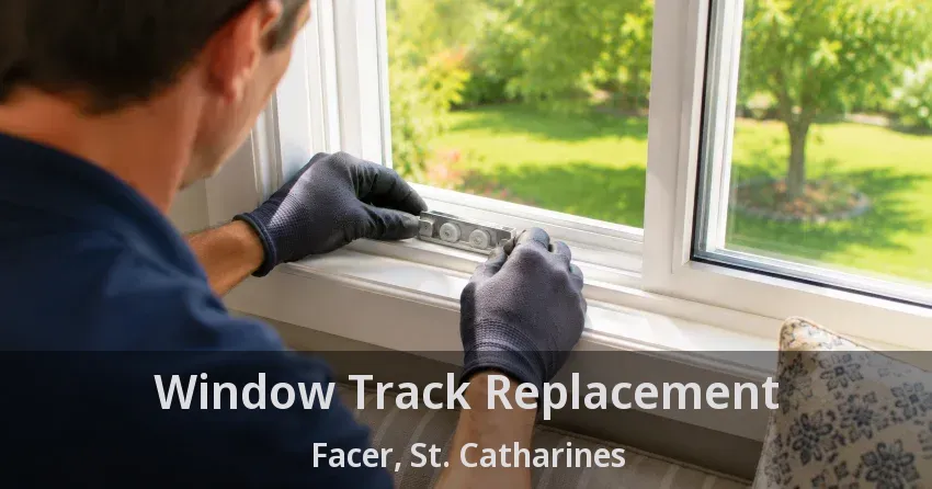 Window Track Replacement Facer, St. Catharines - ON