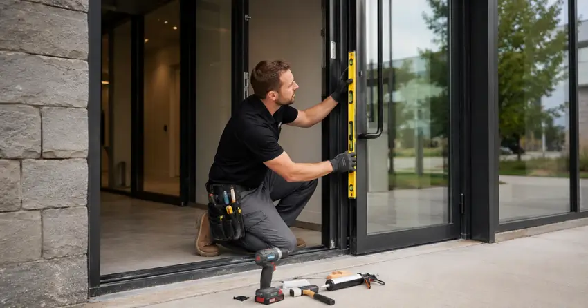 commercial glass door frame installation Yates, St. Catharines